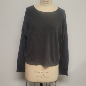 Dark Gray Long Sleeve 100% Cotton Sweatshirt